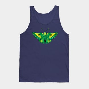 Green butterfly Tank Top